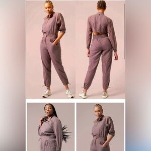 Athleta x alicia keys mauve jumpsuit